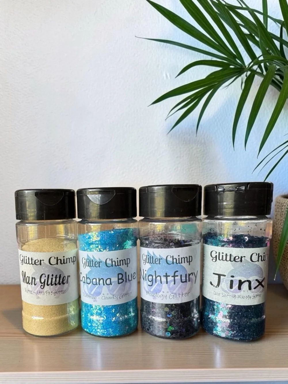 Craft Glitter Lot of 8 Bottles Hobby Lobby & Glitter Chimp Fine Chunky Mixology